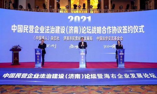 中國民營企業法治建設 濟南 論壇暨海右企業發展論壇舉行