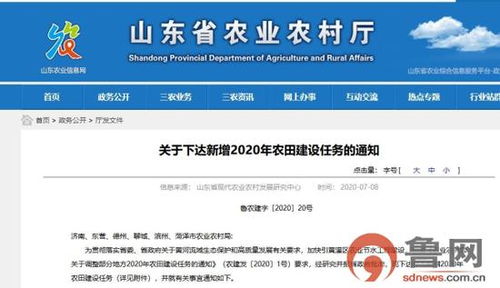 山東下達新增高標(biāo)準(zhǔn)農(nóng)田建設(shè)任務(wù)15萬畝